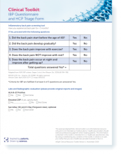 Inflammatory Back Pain Patient Questionnaire and HCP Triage Form - axSpA Clinical Toolkit thumbnail