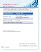 Important Considerations When Ordering an MRI - axSpA Clinical Toolkit thumbnail